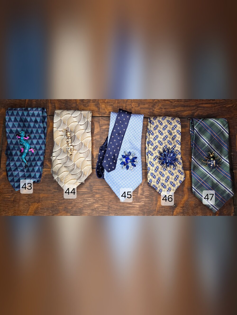 MADE TO ORDER Ladies Custom Ties Upcycled From Mens Ties - Picture 11 of 16